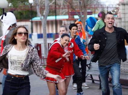Glee, Vanessa Lengies, Naya Rivera, Heather Morris, Harry Shum Jr., Mark Salling Glee, Vanessa Lengies, Naya Rivera, Heather Morris, Harry Shum Jr., Mark Salling